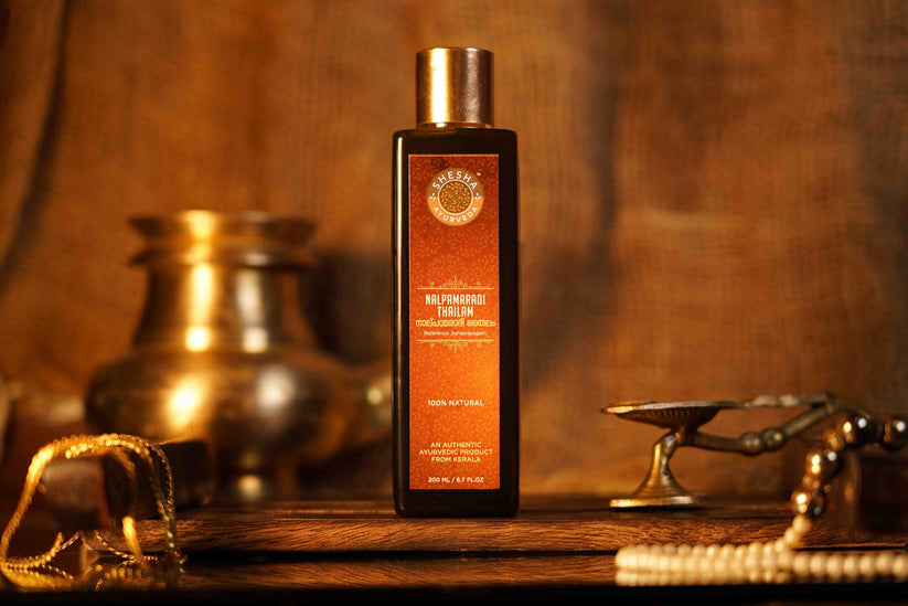 Nalpamaradi Thailam – Brightening Ayurvedic Body Oil