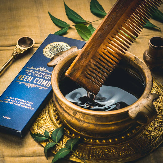 Neem-Kamm – Natürlicher ayurvedischer Haarkamm aus Holz