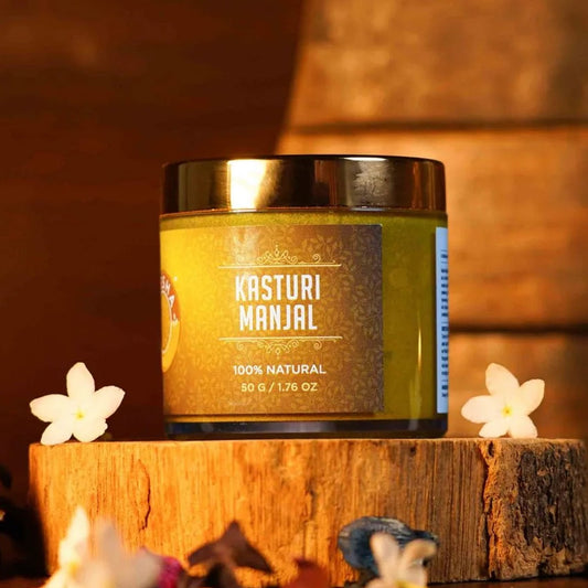 Gelbes Kasturi Manjal – Aufhellendes ayurvedisches Kurkumapulver