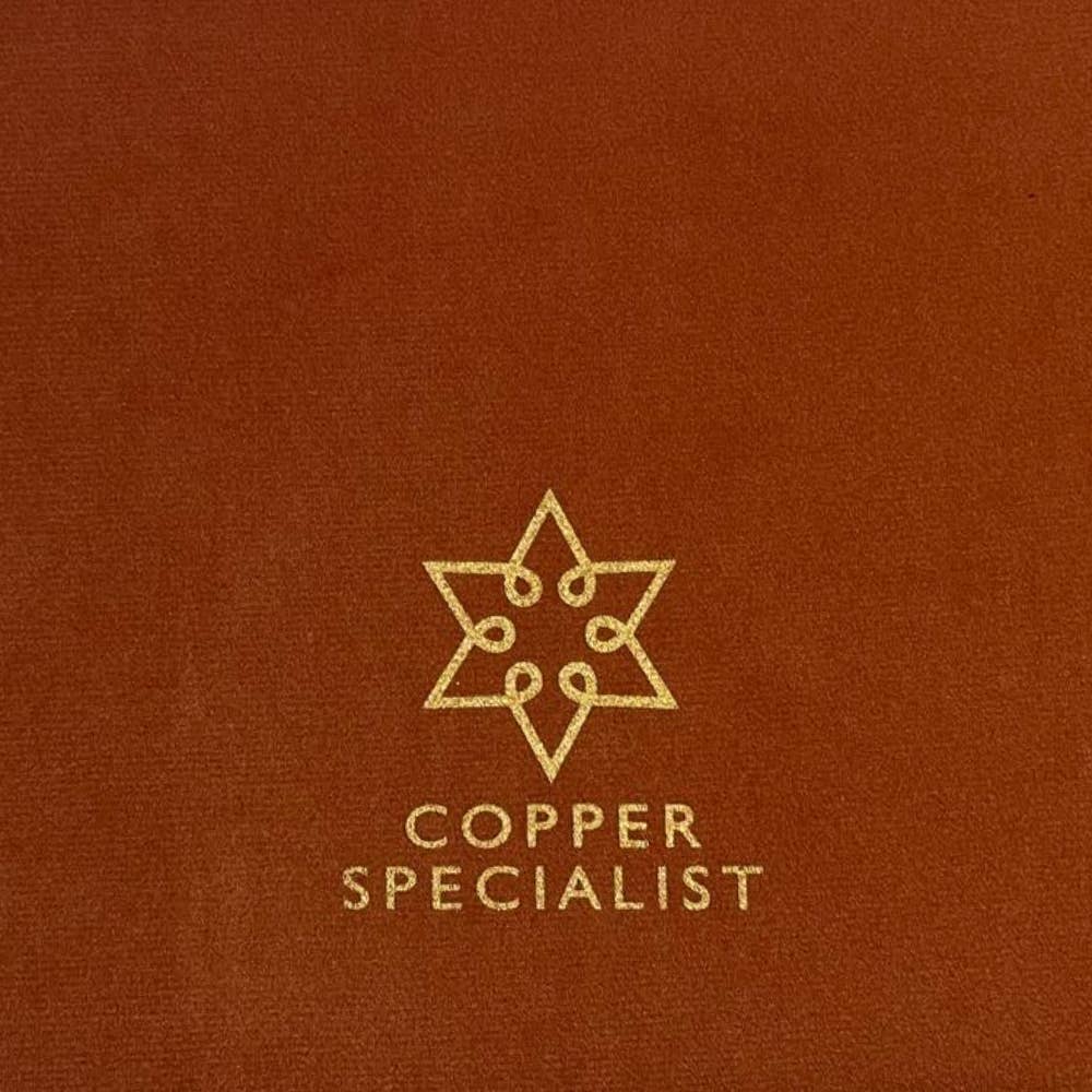 Reines Kupfer-Set: Flasche (1 l) + 2 Becher (300 ml) Gehämmert